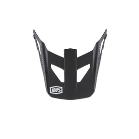 Detail shot of the visor on 100% STATUS Helmet - Black